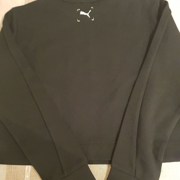 NWT Puma women's Logo black white sweatshirt, Small, new with tags,Relaxed - Picture 6 of 8